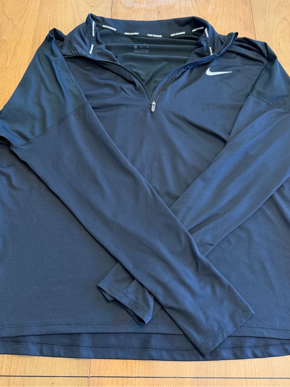 Women’s Nike Black Dri-FIT 1/4 Zip Pullover - Picture 2 of 5